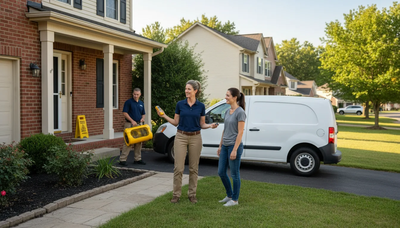 Residential water damage restoration in Robertson, WY